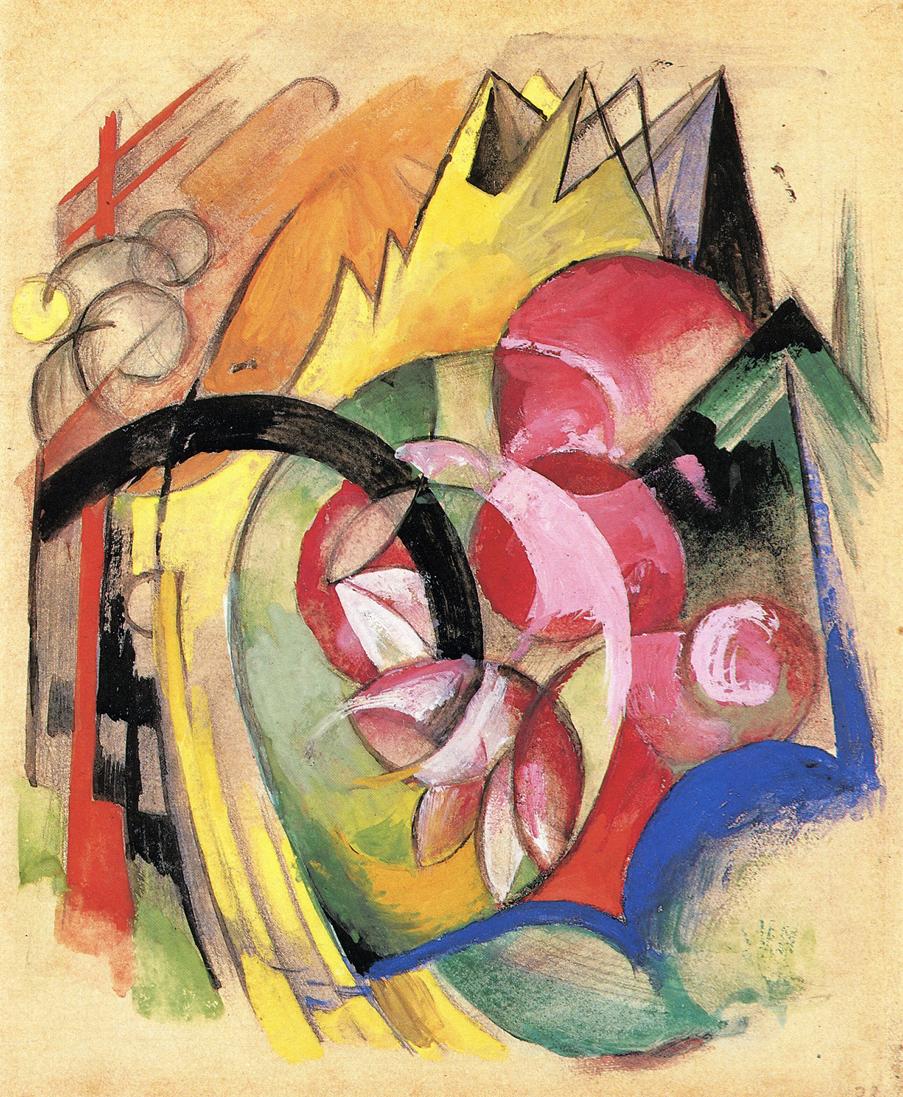 Colorful Flowers (Abstract Forms) (Marc)